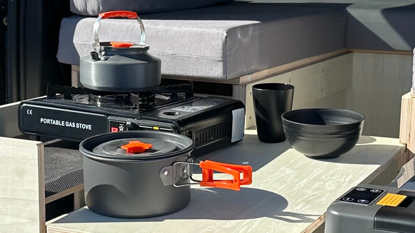 Vajilla camping para 2 personas